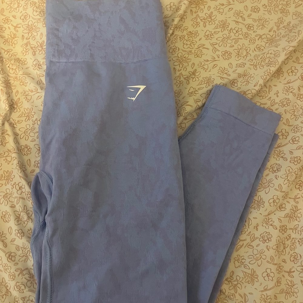 Gymshark Sky Blue Textured Leggings